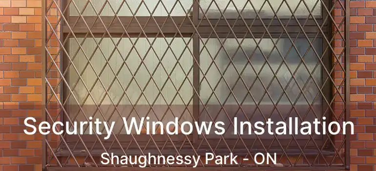  Security Windows Installation Shaughnessy Park - ON
