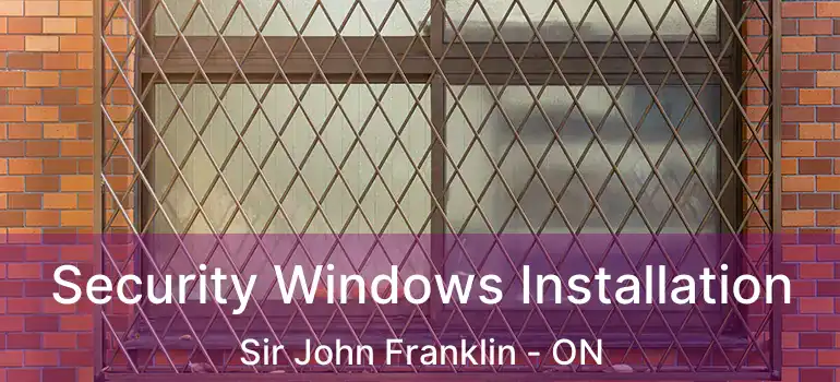  Security Windows Installation Sir John Franklin - ON