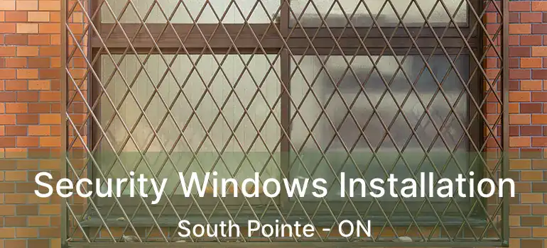  Security Windows Installation South Pointe - ON