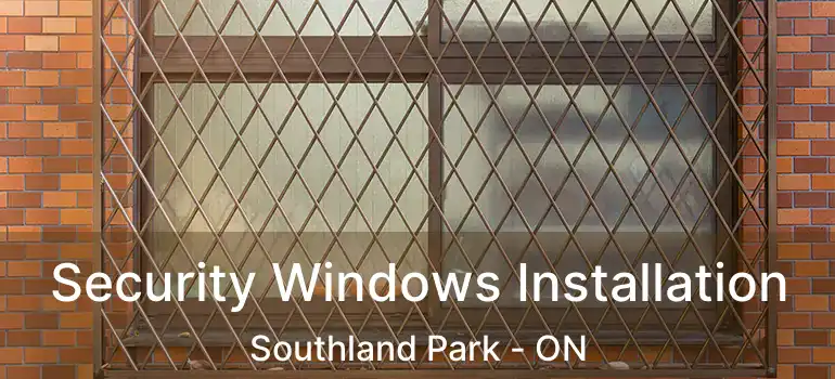  Security Windows Installation Southland Park - ON
