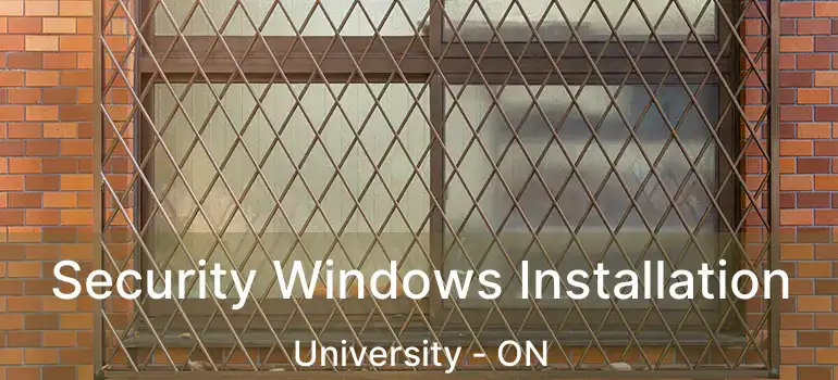  Security Windows Installation University - ON