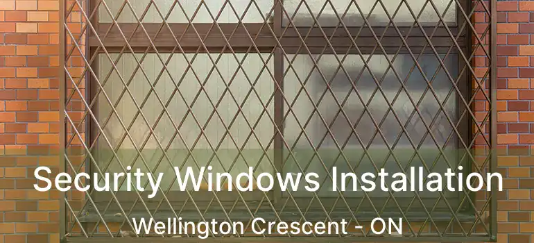  Security Windows Installation Wellington Crescent - ON