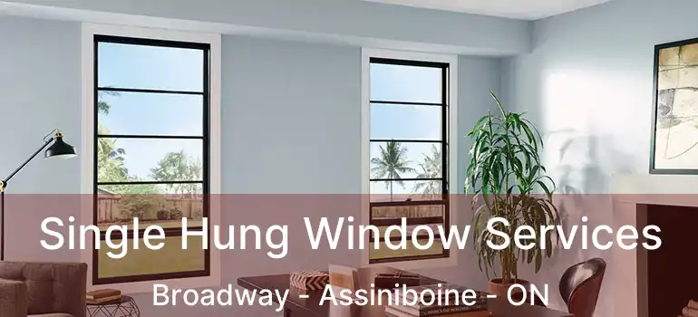  Single Hung Window Services Broadway - Assiniboine - ON