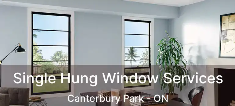  Single Hung Window Services Canterbury Park - ON