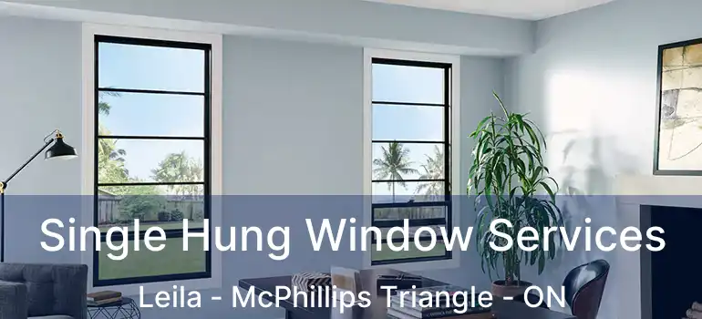  Single Hung Window Services Leila - McPhillips Triangle - ON