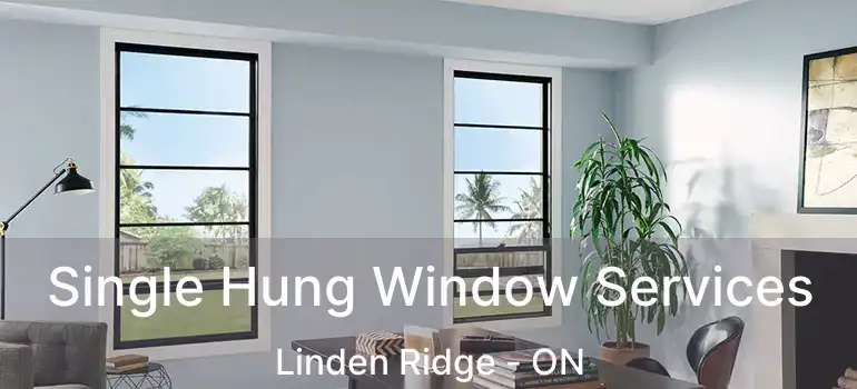  Single Hung Window Services Linden Ridge - ON