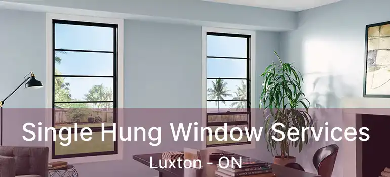  Single Hung Window Services Luxton - ON