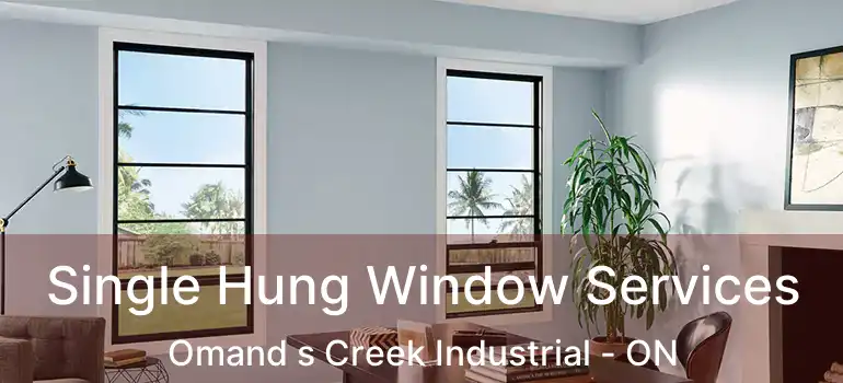  Single Hung Window Services Omand s Creek Industrial - ON