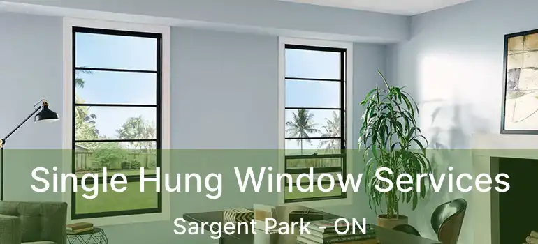  Single Hung Window Services Sargent Park - ON
