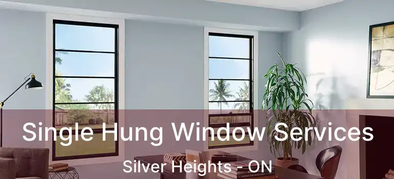  Single Hung Window Services Silver Heights - ON