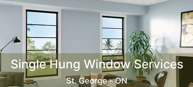  Single Hung Window Services St. George - ON
