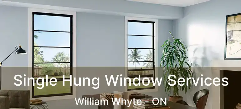  Single Hung Window Services William Whyte - ON
