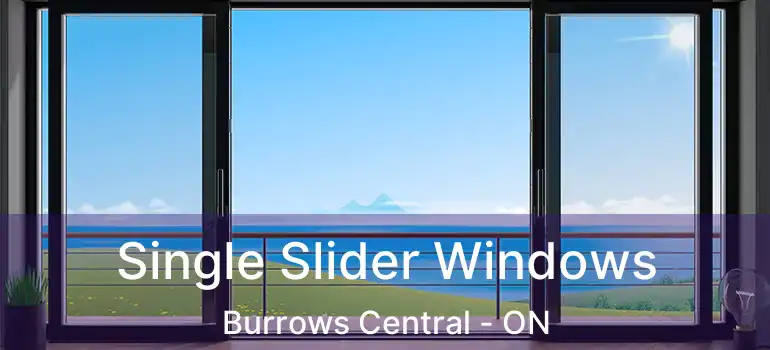  Single Slider Windows Burrows Central - ON