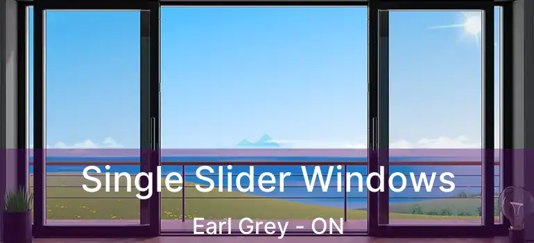  Single Slider Windows Earl Grey - ON