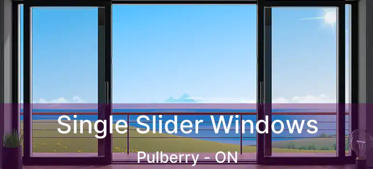  Single Slider Windows Pulberry - ON