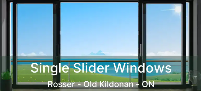  Single Slider Windows Rosser - Old Kildonan - ON