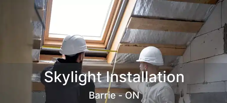  Skylight Installation Barrie - ON