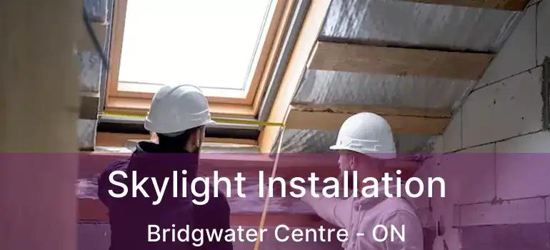  Skylight Installation Bridgwater Centre - ON