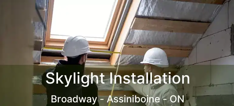  Skylight Installation Broadway - Assiniboine - ON
