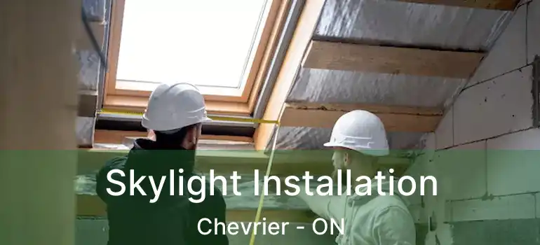  Skylight Installation Chevrier - ON