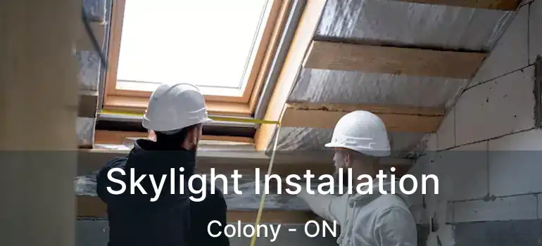  Skylight Installation Colony - ON