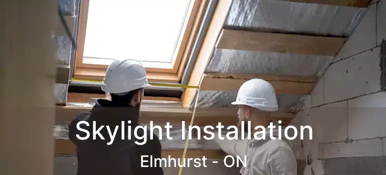  Skylight Installation Elmhurst - ON
