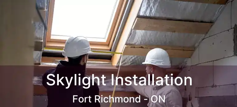  Skylight Installation Fort Richmond - ON