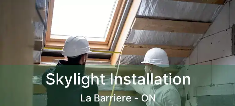  Skylight Installation La Barriere - ON