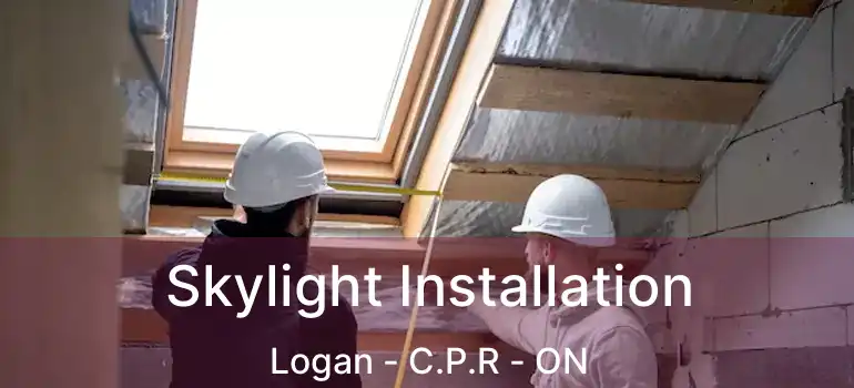  Skylight Installation Logan - C.P.R - ON