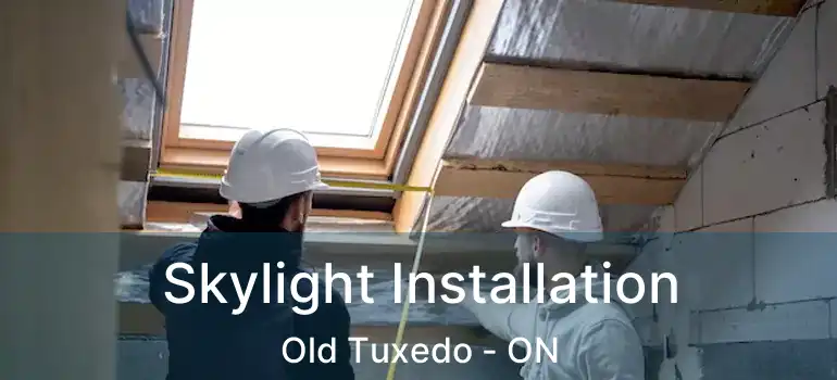  Skylight Installation Old Tuxedo - ON