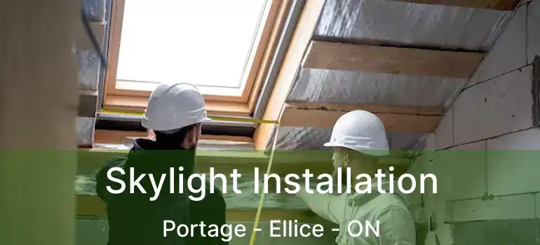  Skylight Installation Portage - Ellice - ON