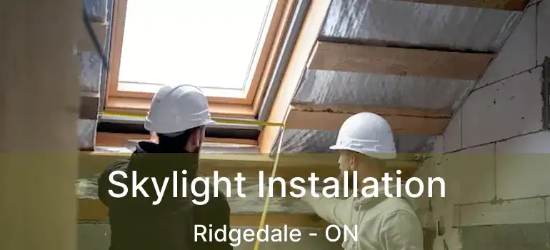  Skylight Installation Ridgedale - ON