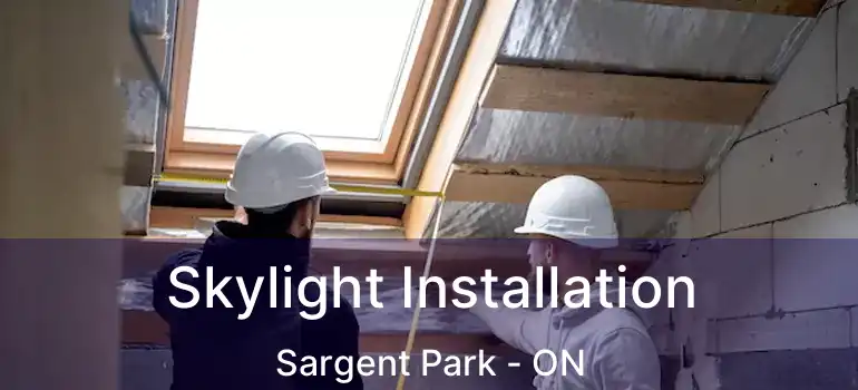  Skylight Installation Sargent Park - ON