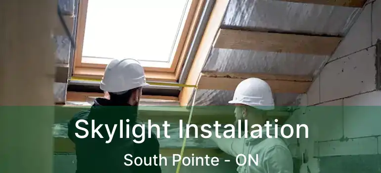  Skylight Installation South Pointe - ON