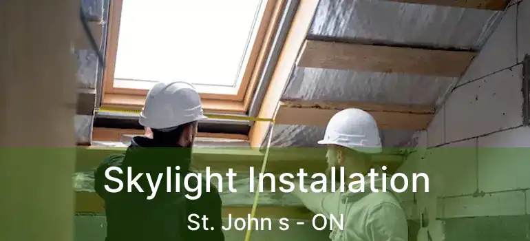  Skylight Installation St. John s - ON