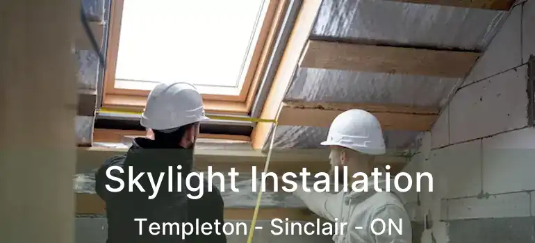  Skylight Installation Templeton - Sinclair - ON