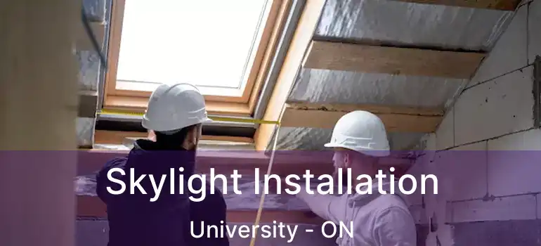  Skylight Installation University - ON