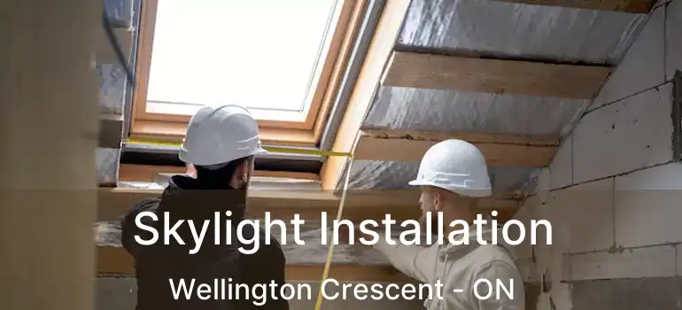  Skylight Installation Wellington Crescent - ON
