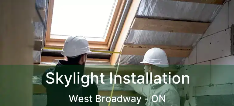  Skylight Installation West Broadway - ON