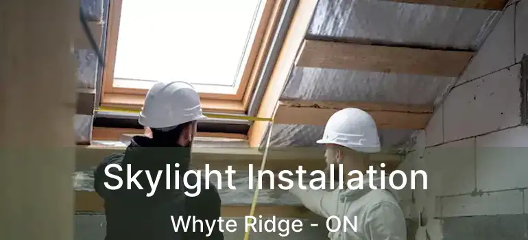  Skylight Installation Whyte Ridge - ON