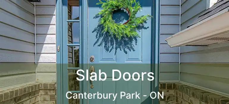  Slab Doors Canterbury Park - ON