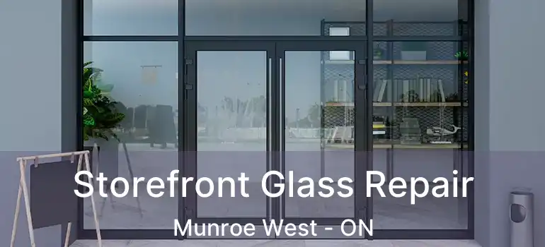  Storefront Glass Repair Munroe West - ON