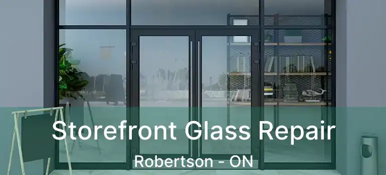  Storefront Glass Repair Robertson - ON
