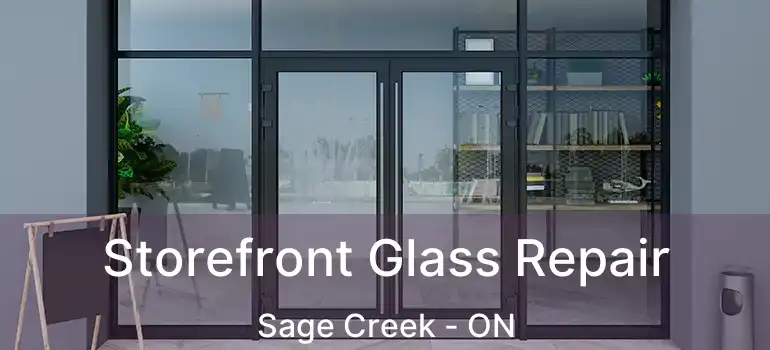  Storefront Glass Repair Sage Creek - ON