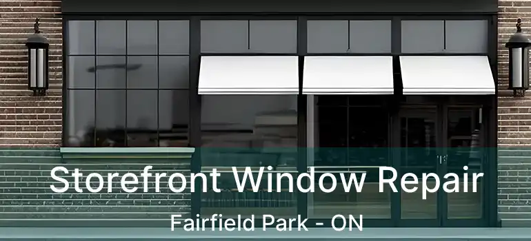  Storefront Window Repair Fairfield Park - ON
