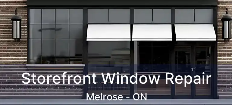  Storefront Window Repair Melrose - ON
