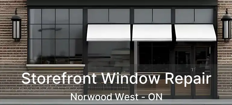  Storefront Window Repair Norwood West - ON
