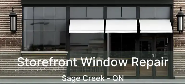  Storefront Window Repair Sage Creek - ON