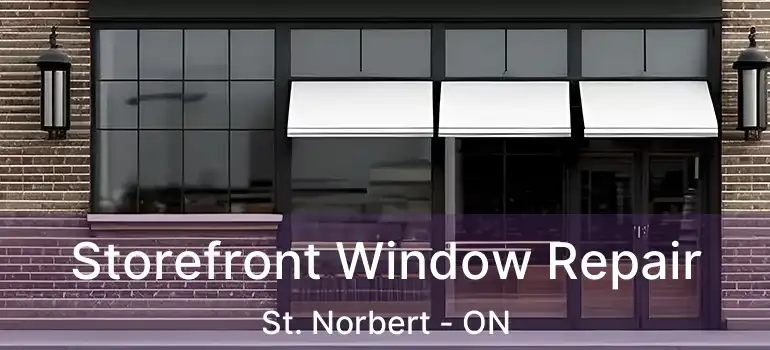  Storefront Window Repair St. Norbert - ON