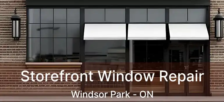  Storefront Window Repair Windsor Park - ON